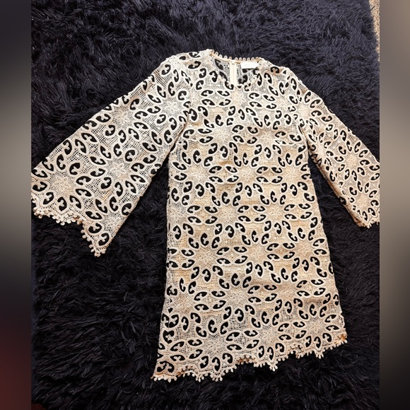 ZIMMERMANN Ottie cotton-bend bell sleeve mini dress. Size 3/M - Picture 12 of 17